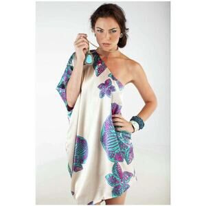 Halston Heritage One‎ Shoulder Tunic Silk